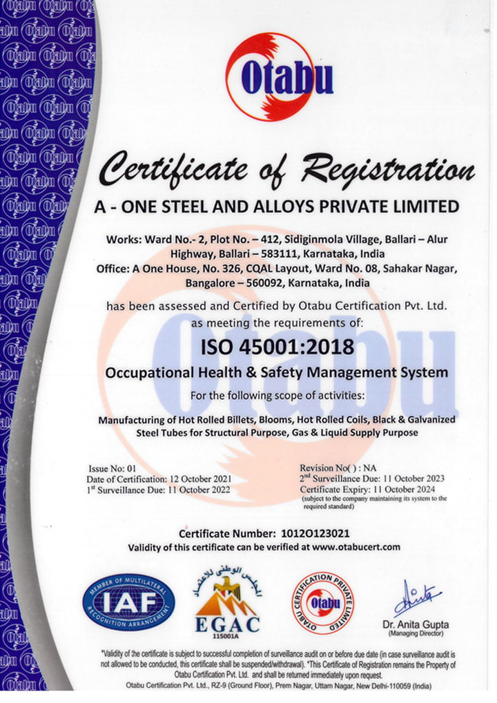 Otabu Certifications